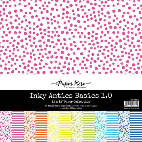 Paper Rose - 12 x 12 Collection Pack - Inky Antics Basics 1.0 1 Paper Rose - 12 x 12 Collection Pack - Inky Antics Basics 1.0