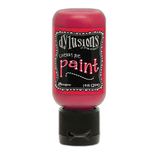 Ranger Ink - Dylusions Paints - Flip Cap Bottle - Cherry Pie 1 Ranger Ink - Dylusions Paints - Flip Cap Bottle - Cherry Pie
