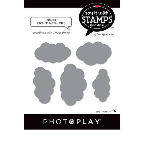 PhotoPlay - Say It With Stamps Collection - Etched Dies - Clouds 1 PhotoPlay - Say It With Stamps Collection - Etched Dies - Clouds