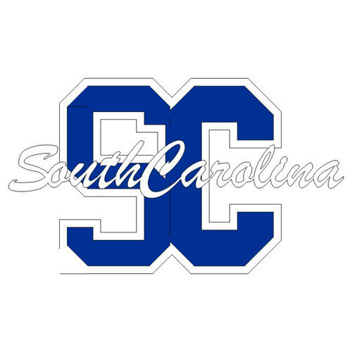 Scrapbook Customs - Laser Cuts - South Carolina Initials