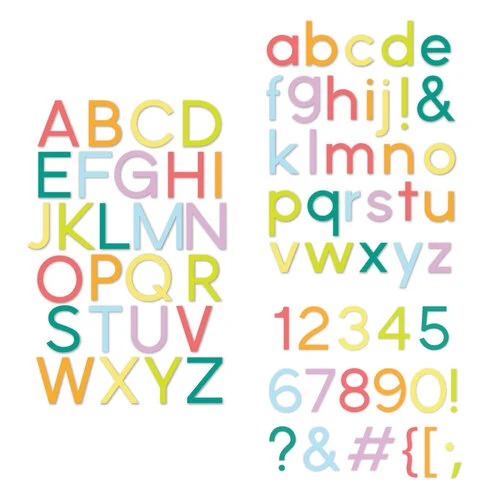 Scrapbook.com - Decorative Die Set - Alphabet and Number Bundle - Modern 1 Scrapbook.com - Decorative Die Set - Alphabet and Number Bundle - Modern