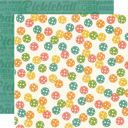 Simple Stories - Pickleball Collection - 12 x 12 Double Sided Paper - It's A Big Dill! 1 Simple Stories - Pickleball Collection - 12 x 12 Double Sided Paper - It's A Big Dill!