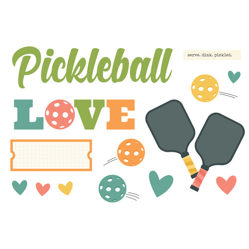 Simple Stories - Pickleball Collection - Simple Pages - Page Pieces 2 Simple Stories - Pickleball Collection - Simple Pages - Page Pieces