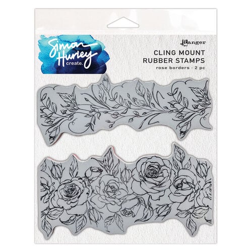 Ranger Ink - Simon Hurley - Cling Mounted Rubber Stamps - Rose Borders 1 Ranger Ink - Simon Hurley - Cling Mounted Rubber Stamps - Rose Borders