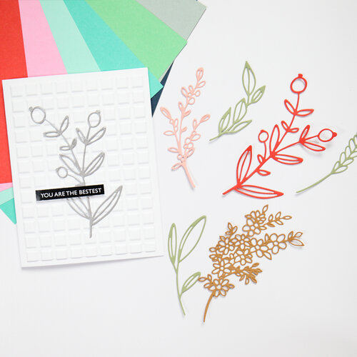 Scrapbook.com - Decorative Die Set - Sprigs 2 Scrapbook.com - Decorative Die Set - Sprigs