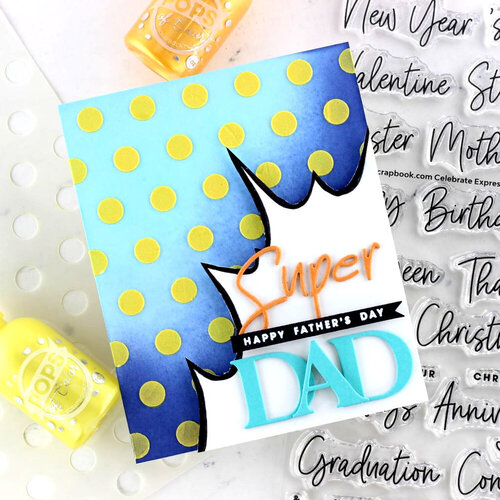 Scrapbook.com - Stencils - Dotted - 6x8