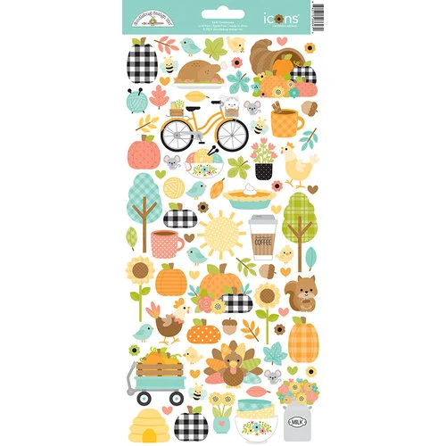 Doodlebug Design - Farmhouse Collection - Stickers - Icons