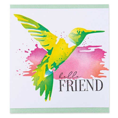 Sizzix - Layered Stencils - Hummingbird - 4 Pack