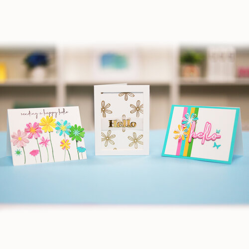 Scrapbook.com - Clear Photopolymer Stamp Set - Hello Bloom