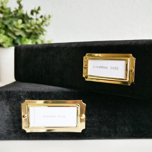 Scrapbook.com - 6x8 Two Ring Album - Velvet - Black