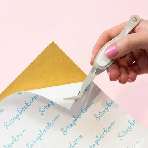 Scrapbook.com - Fine-Tip - Ergonomic Reverse Grip - Craft Tweezers - Gray