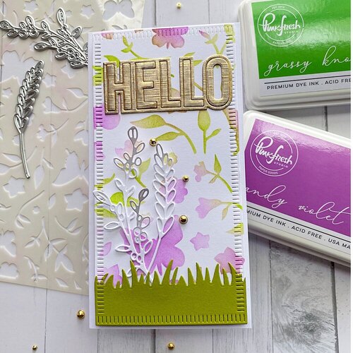 Scrapbook.com - Stencils - Spring Floral - 6x8
