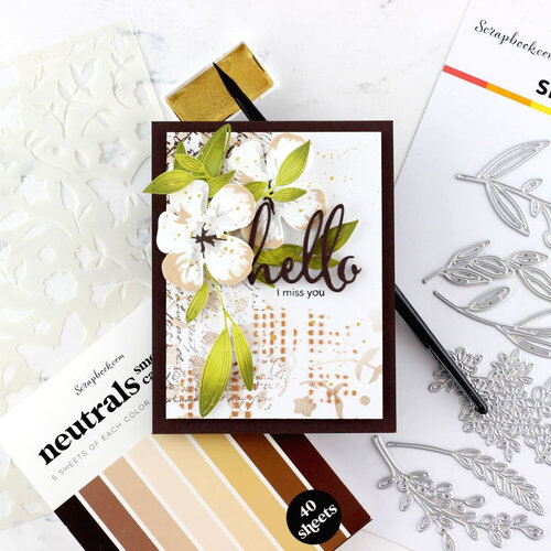 Scrapbook.com - Stencils - Spring Floral - 6x8