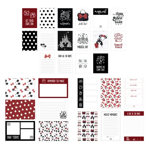 Scrapbook.com - Simple Scrapbooks - Magical Theme Park - Complete Kit with Red Album