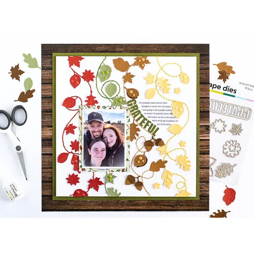 Scrapbook.com - Decorative Emboss and Die Set - Autumn Leaves 10 Scrapbook.com - Decorative Emboss and Die Set - Autumn Leaves