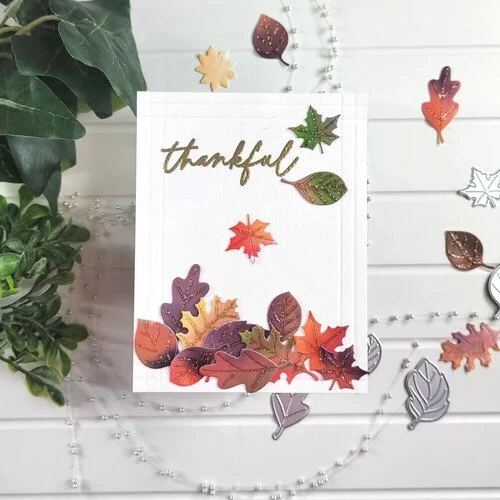 Scrapbook.com - Decorative Emboss and Die Set - Autumn Leaves 12 Scrapbook.com - Decorative Emboss and Die Set - Autumn Leaves