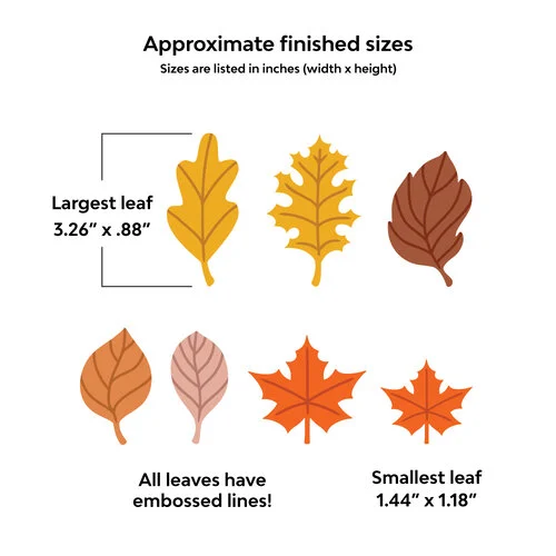 Scrapbook.com - Decorative Emboss and Die Set - Autumn Leaves 4 Scrapbook.com - Decorative Emboss and Die Set - Autumn Leaves