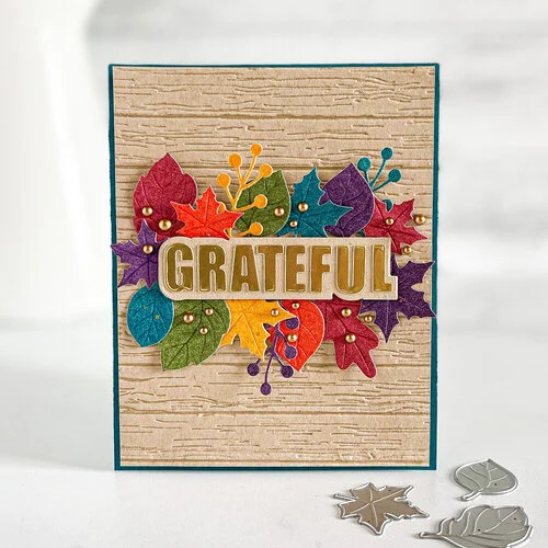 Scrapbook.com - Decorative Emboss and Die Set - Autumn Leaves 5 Scrapbook.com - Decorative Emboss and Die Set - Autumn Leaves