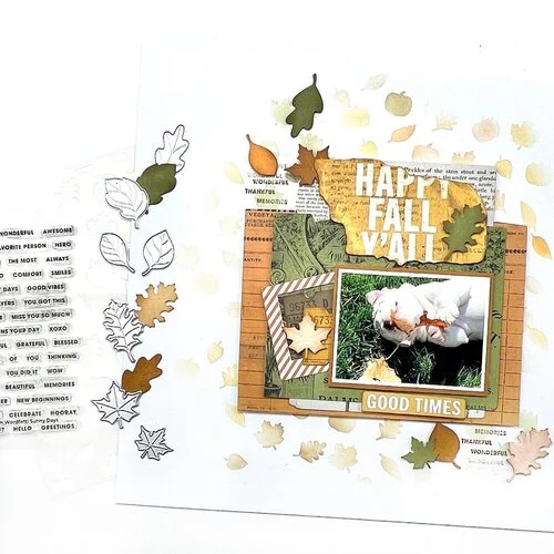Scrapbook.com - Decorative Emboss and Die Set - Autumn Leaves 8 Scrapbook.com - Decorative Emboss and Die Set - Autumn Leaves