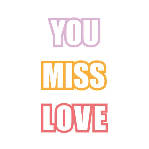 Scrapbook.com - Decorative Die Set - Love Block Words 1 Scrapbook.com - Decorative Die Set - Love Block Words