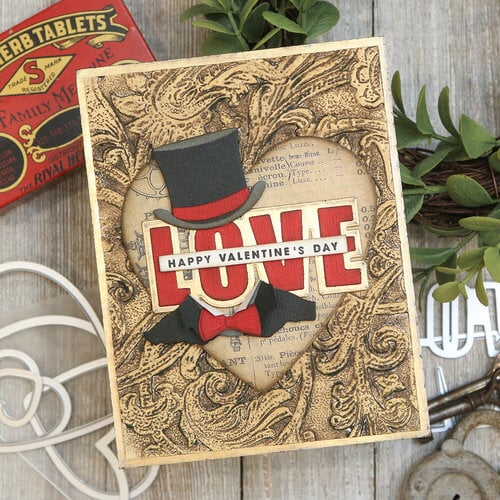 Scrapbook.com - Decorative Die Set - Love Block Words 3 Scrapbook.com - Decorative Die Set - Love Block Words