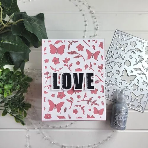 Scrapbook.com - Decorative Die Set - Love Block Words 4 Scrapbook.com - Decorative Die Set - Love Block Words
