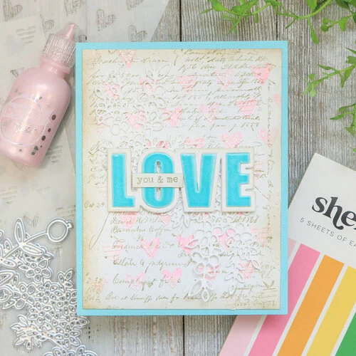 Scrapbook.com - Decorative Die Set - Love Block Words 6 Scrapbook.com - Decorative Die Set - Love Block Words