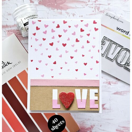 Scrapbook.com - Decorative Die Set - Love Block Words 8 Scrapbook.com - Decorative Die Set - Love Block Words