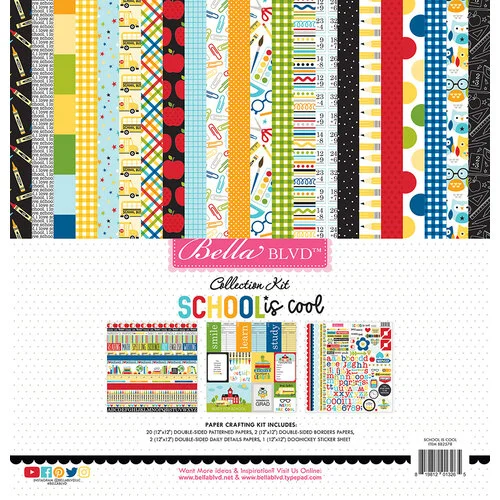 Bella Blvd - School Is Cool Collection - 12 x 12 Collection Kit 1 Bella Blvd - School Is Cool Collection - 12 x 12 Collection Kit