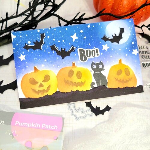 Scrapbook.com - Stencils - Layered Set - Pumpkin Patch - 6x8