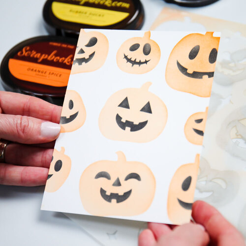 Scrapbook.com - Stencils - Layered Set - Pumpkin Patch - 6x8