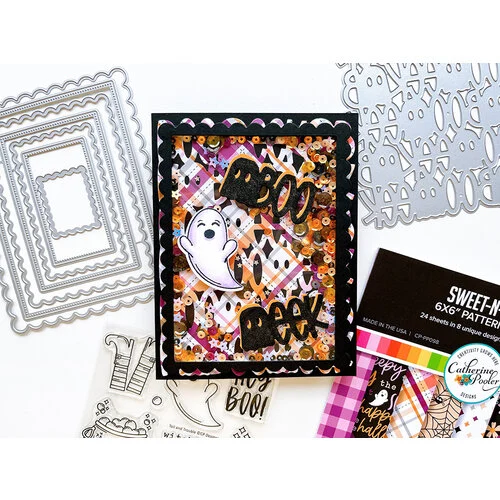 Catherine Pooler Designs - Sweet-n-Spooky Collection - Halloween - 6 x 6 Patterned Paper Pack 3 Catherine Pooler Designs - Sweet-n-Spooky Collection - Halloween - 6 x 6 Patterned Paper Pack