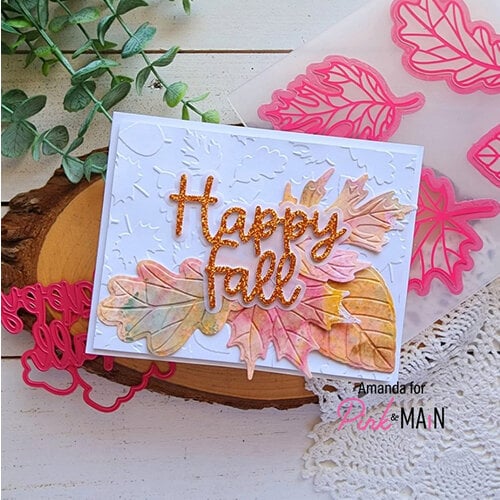 Pink and Main - Emboss and Cut Folder - Fall Leaves 2 Pink and Main - Emboss and Cut Folder - Fall Leaves