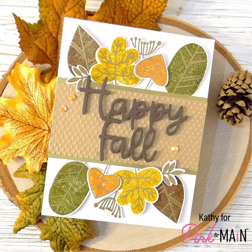 Pink and Main - Emboss and Cut Folder - Fall Leaves 3 Pink and Main - Emboss and Cut Folder - Fall Leaves