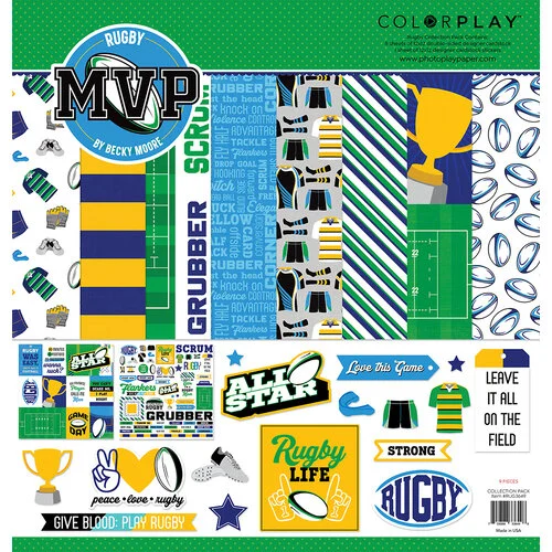 ColorPlay - MVP Rugby Collection - 12 x 12 Collection Pack