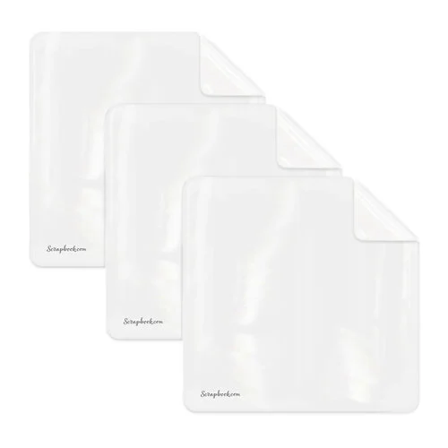 Scrapbook.com - Project Grip - Double Sided Silicone Craft Mat - White - Medium - 12x12 - 3 pack