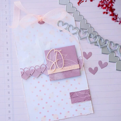 Scrapbook.com - Decorative Die Set - Heart Borders - Set of 6 6 Scrapbook.com - Decorative Die Set - Heart Borders - Set of 6