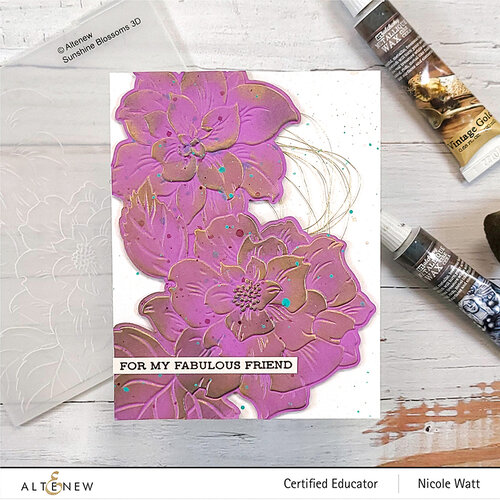 Altenew - Embossing Folder - 3D - Sunshine Blossoms 3 Altenew - Embossing Folder - 3D - Sunshine Blossoms