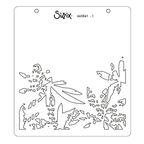 Sizzix - Layered Stencils - Wildflowers - 4 Pack