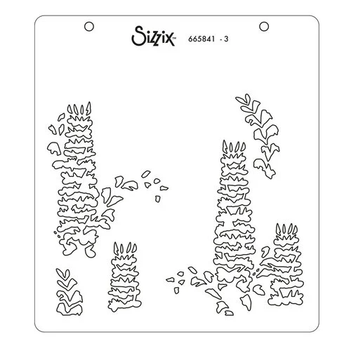 Sizzix - Layered Stencils - Wildflowers - 4 Pack 4 Sizzix - Layered Stencils - Wildflowers - 4 Pack