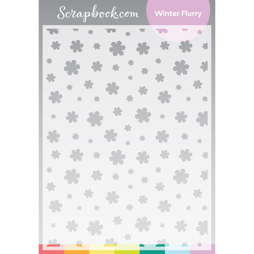 Scrapbook.com - Stencils - Winter Flurry - 6x8 1 Scrapbook.com - Stencils - Winter Flurry - 6x8
