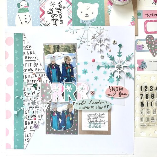 Scrapbook.com - Stencils - Winter Flurry - 6x8 3 Scrapbook.com - Stencils - Winter Flurry - 6x8
