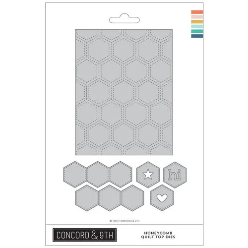 Concord and 9th - Dies - Honeycomb Quilt Top