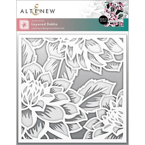 Altenew - Layering Stencil - 2 in 1 Set - Dahlia