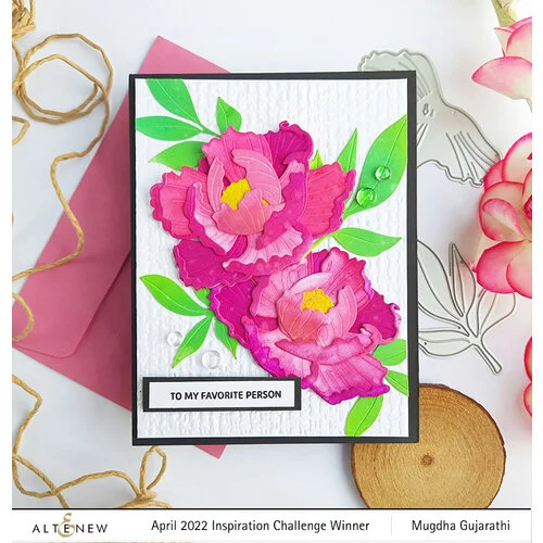 Altenew - Layering Dies - Craft A Flower - Open Peony