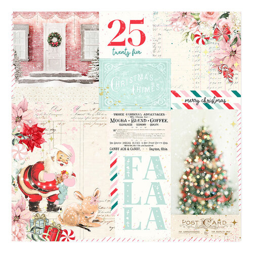 Prima - Candy Cane Lane Collection - Christmas - 12 x 12 Double Sided Paper 2 Prima - Candy Cane Lane Collection - Christmas - 12 x 12 Double Sided Paper