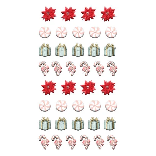 Prima - Candy Cane Lane Collection - Christmas - Puffy Stickers 2 2 Prima - Candy Cane Lane Collection - Christmas - Puffy Stickers 2