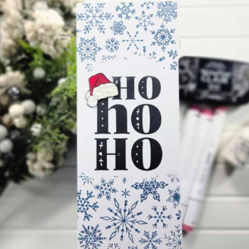 Scrapbook.com - Clear Photopolymer Stamp Set - Slimline Snowflake