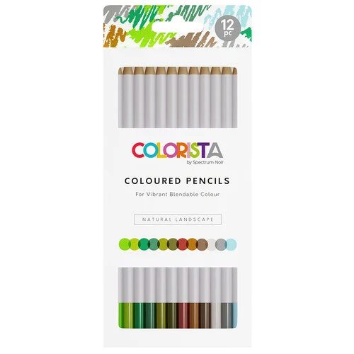 Colorista - Coloured Pencils - Natural Landscape - 12 Piece Set