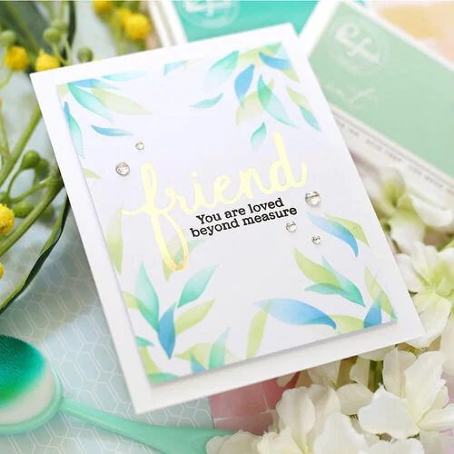 Pinkfresh Studio - Layering Stencils - Leafy Background 4 Pinkfresh Studio - Layering Stencils - Leafy Background